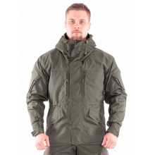 (Д694) Куртка Горка-5 со съемной флисовой жилеткой рип-стоп олива