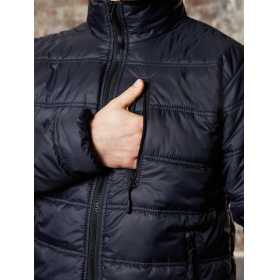 Куртка Keotica мужская повседневная капюшон в воротнике черная